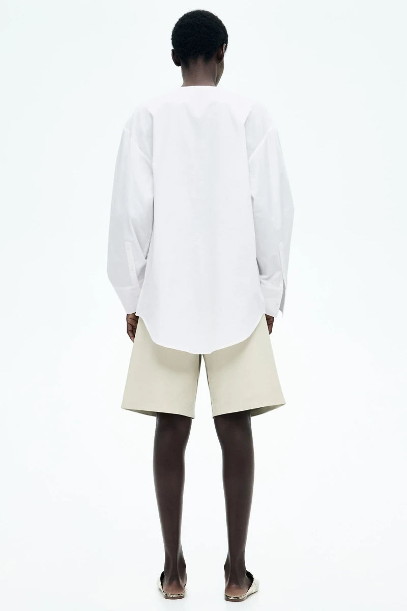 Blouse with Eyelet Embroidery