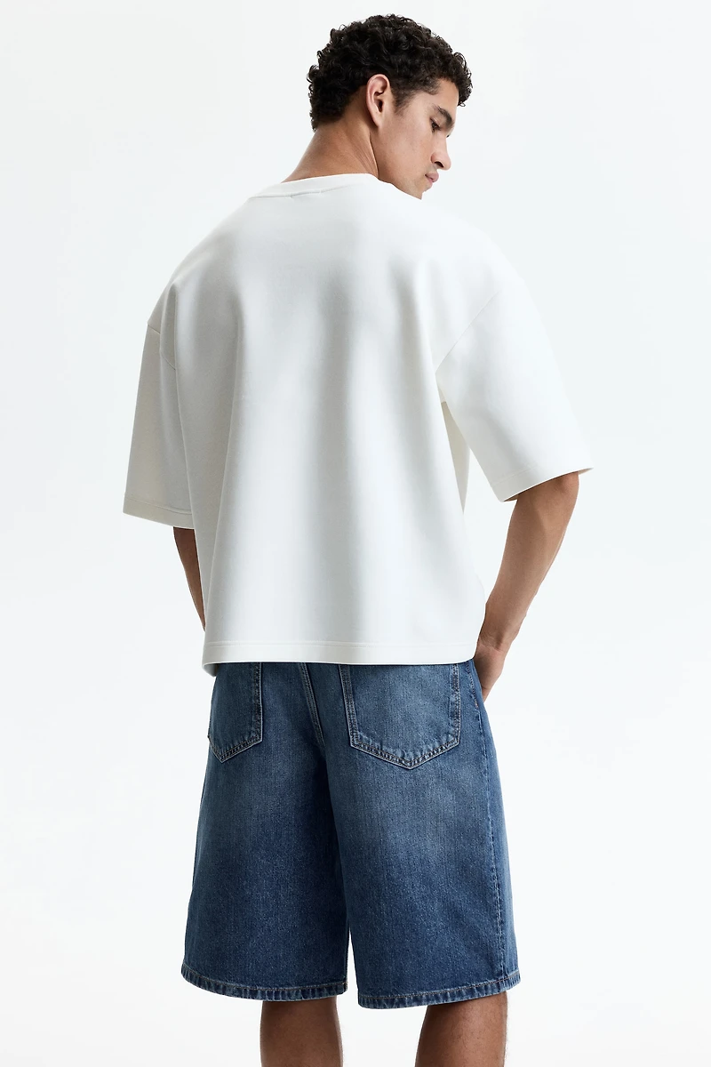 Short ample en denim