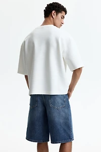 Short ample en denim