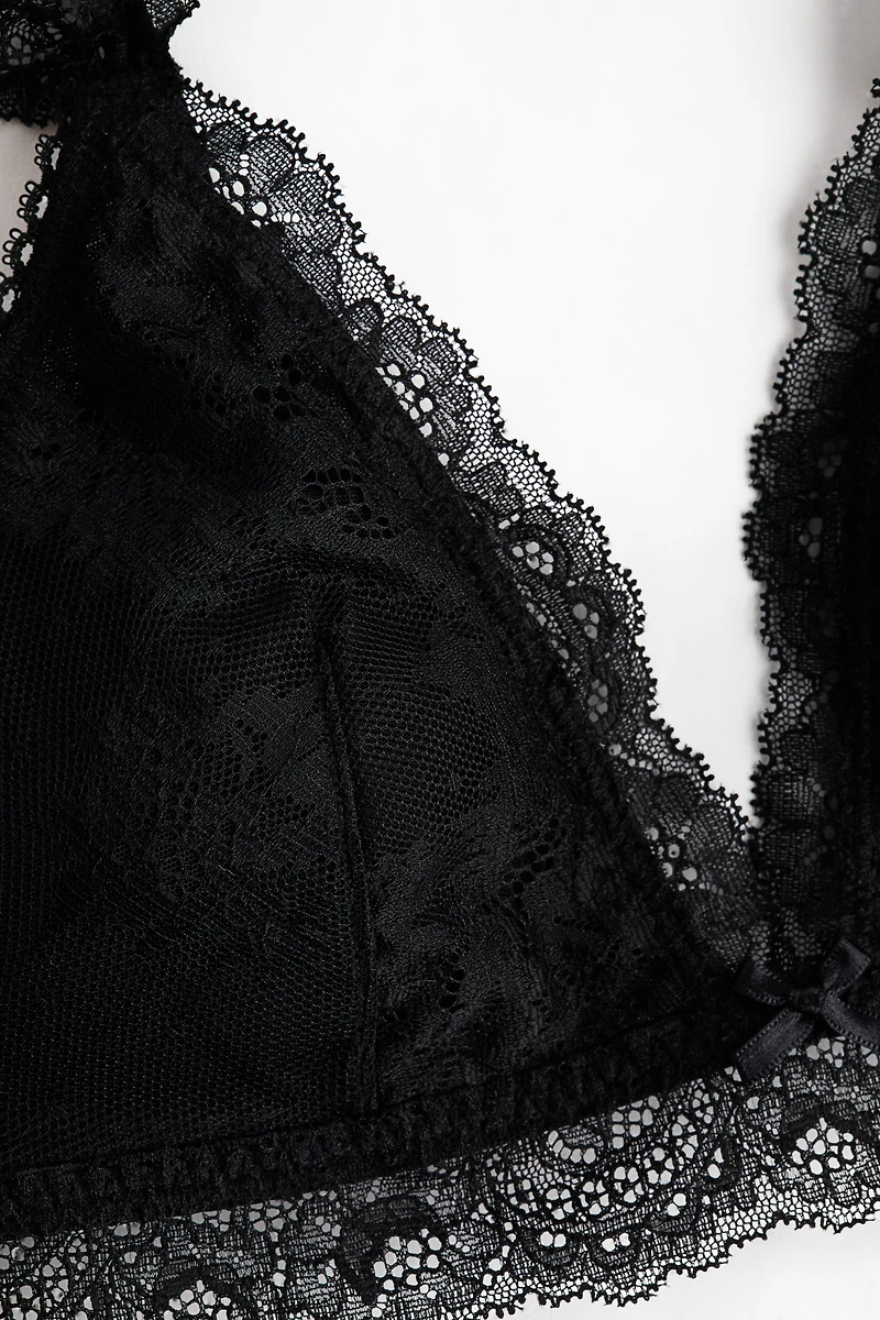 Padded Soft-Cup Lace Bra