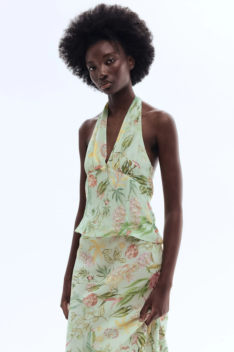 Viscose Halterneck Top