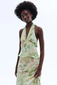 Viscose Halterneck Top