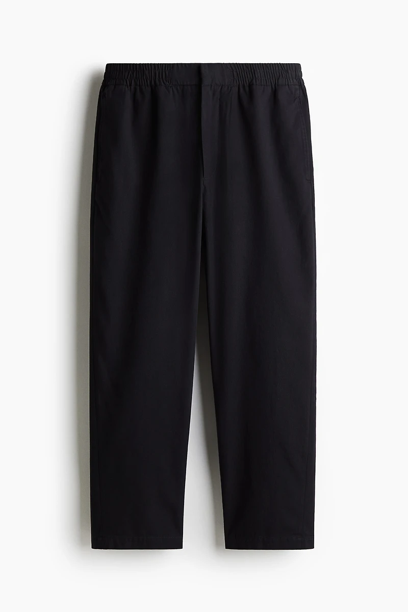 Relaxed-Fit Wool-Blend Twill Pants