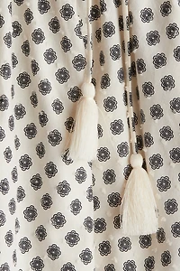 Robe en coton avec détail à nouer