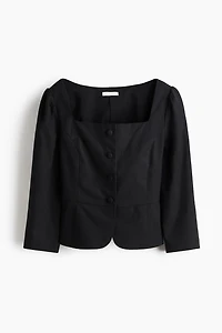 Blazer à encolure carrée