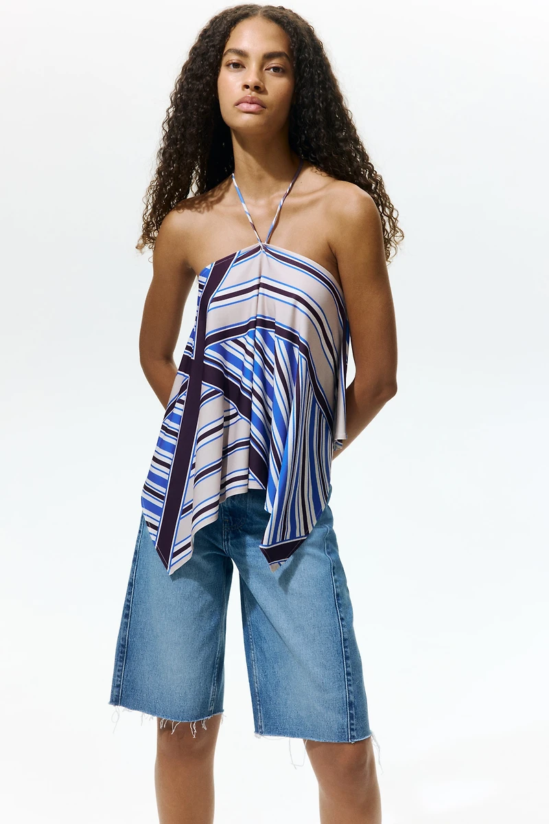 Handkerchief Halterneck Top