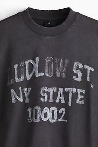 Oversized Printed Sweatshirt