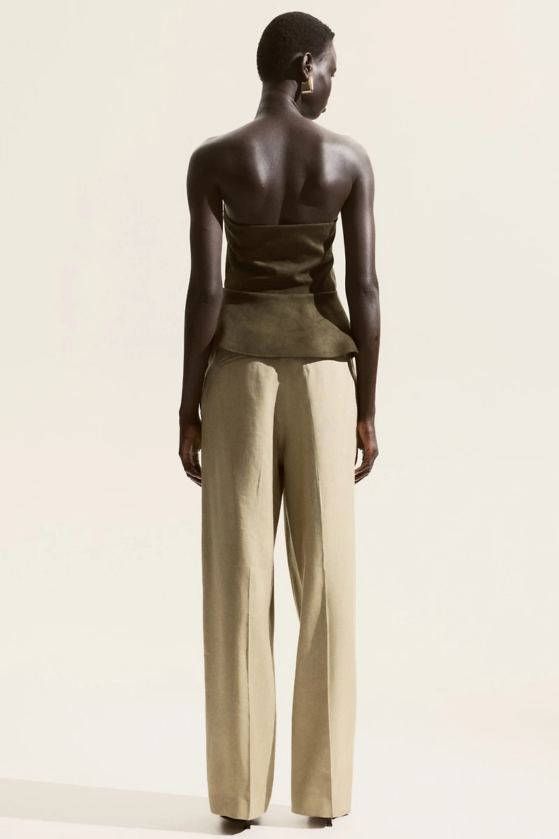 Bandeau-Style Peplum Top