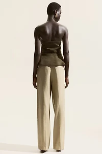 Bandeau-Style Peplum Top