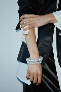 Lot de 2 bracelets avec perles fantaisie