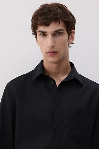 Regular-Fit Linen-Blend Shirt