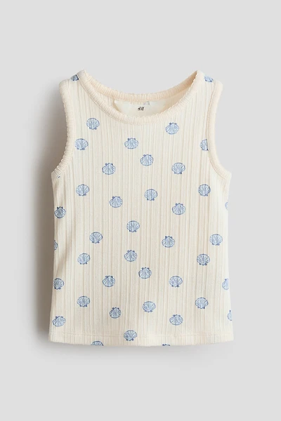 Pointelle Jersey Tank Top