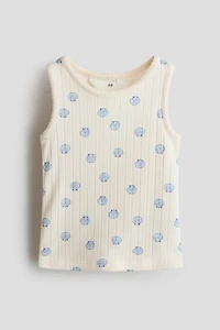 Pointelle Jersey Tank Top