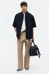 Relaxed-Fit Short-Sleeved Oxford Shirt