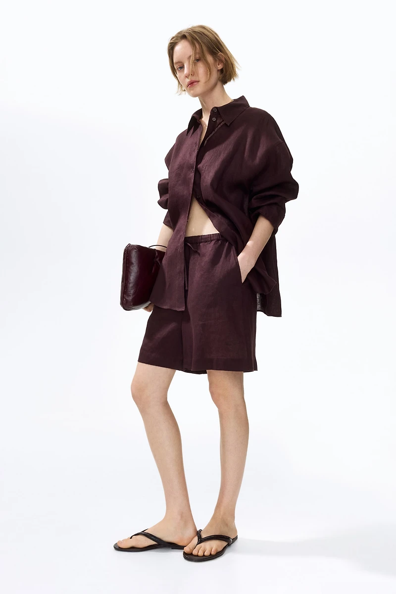 Chemise ample en lin