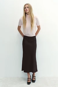 Fine-Knit Turtleneck Top