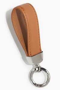 Porte-clés avec boucle en cuir