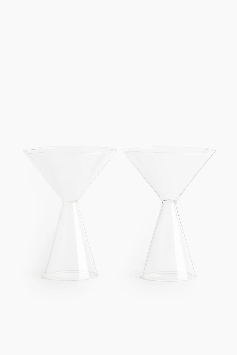2-Pack Mouth-Blown Cocktail Glasses