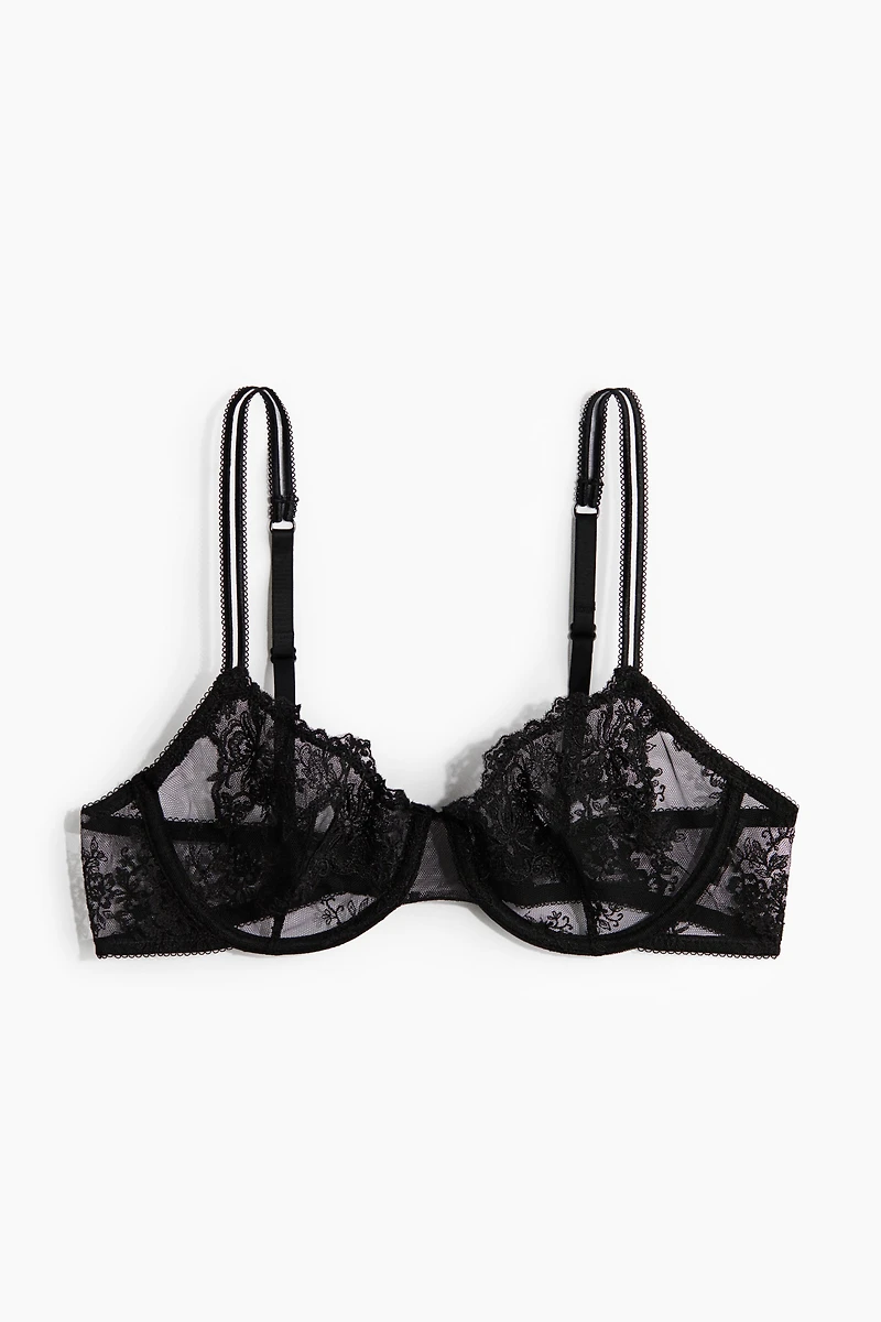 Underwire Embroidered Bra