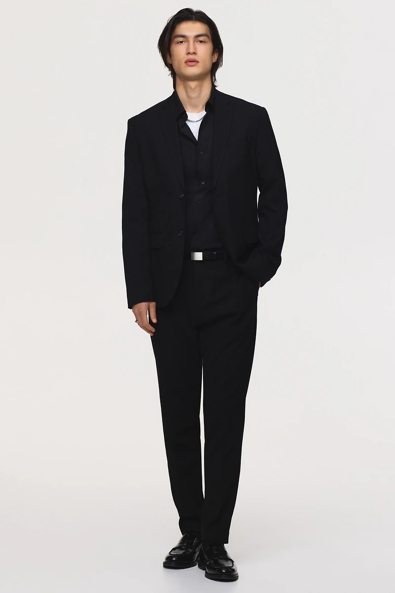 Slim-Fit Single-Breasted Jacket