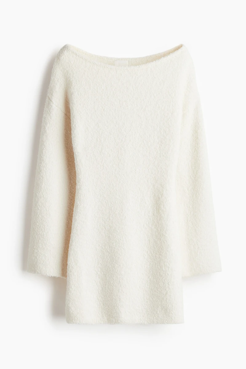 Bouclé-Knit Dress