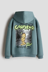 Hoodie with Printed Motif