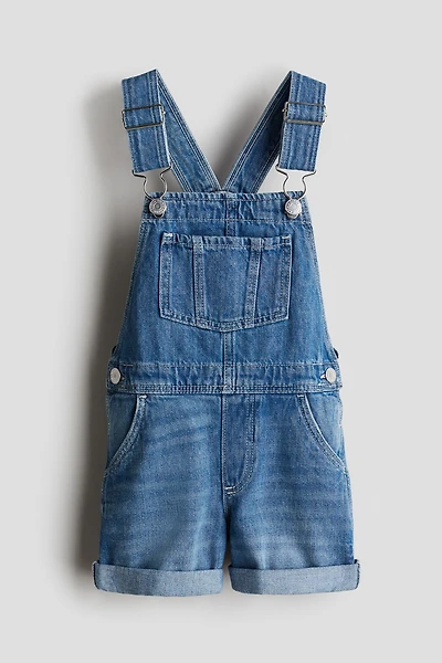 Denim Overall Shorts