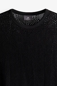Regular Fit Crochet-look Tank Top