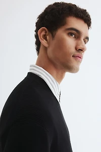 Regular-Fit Rib-Knit Sweater