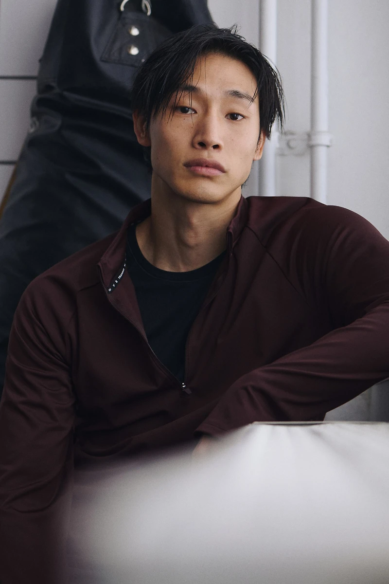 Mid-Layer Half-Zip Sports Shirt with ThermoMove™