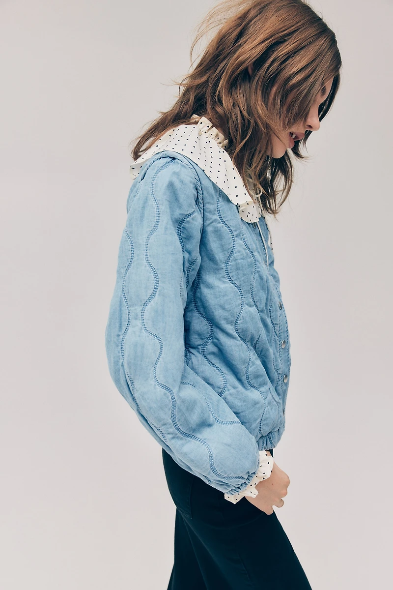 Quilted Denim Jacket