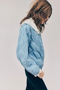 Quilted Denim Jacket