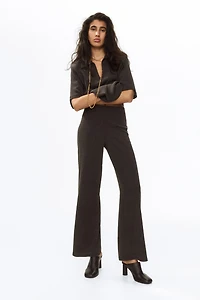 Straight Crinkled Pants