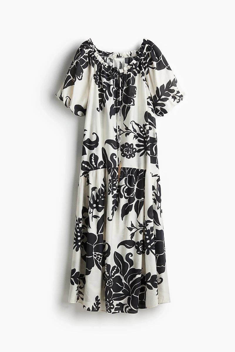 Drawstring-Detail Dress