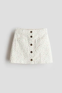 Jupe en sergé de coton