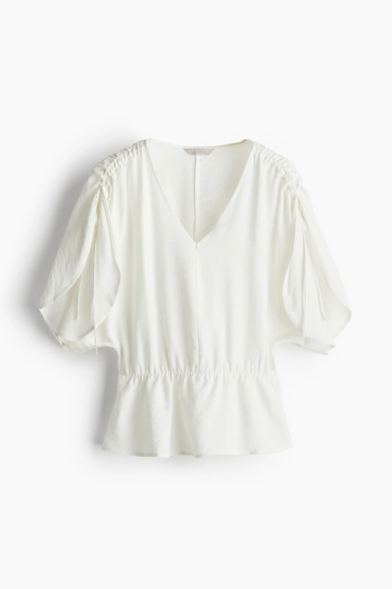 Drawstring-detail Blouse