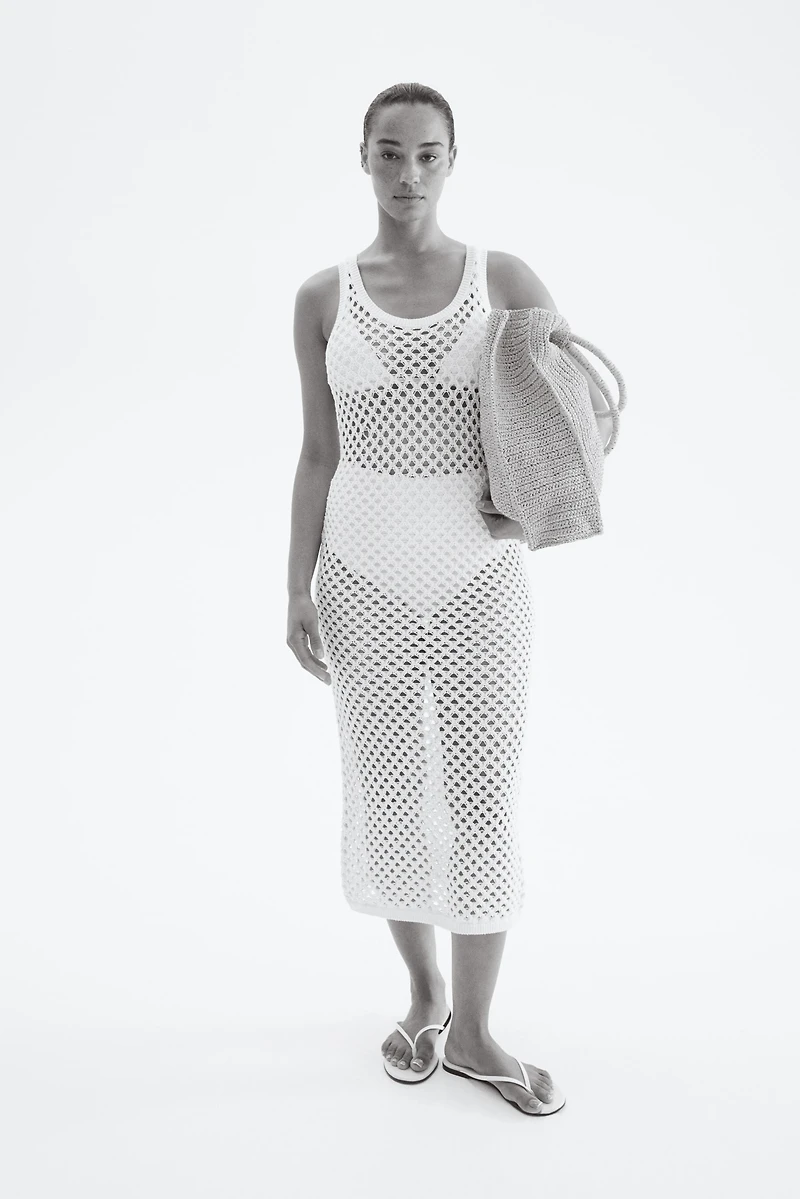Crochet-Look Dress