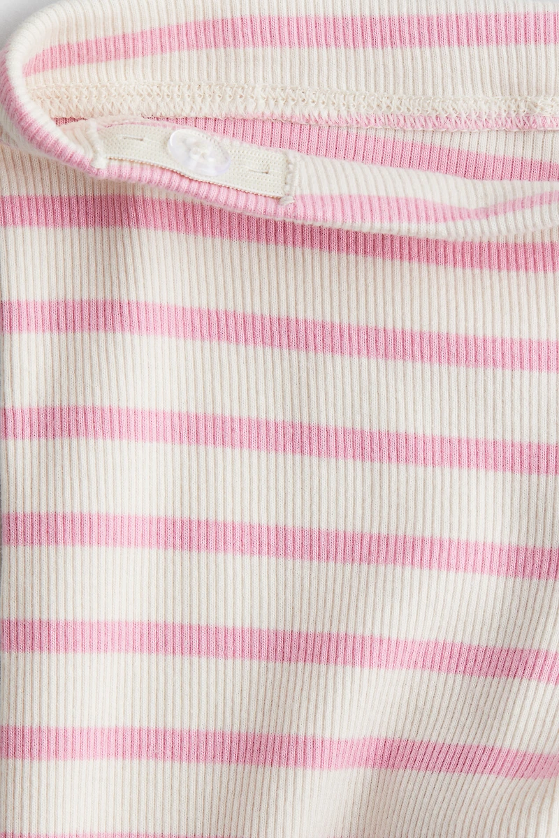 Legging en jersey côtelé