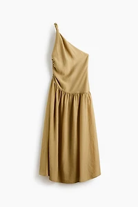 One-Shoulder Dress with Twisted Detail