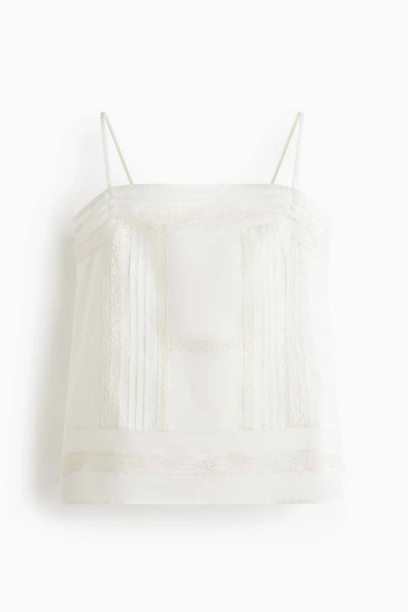 Open-Back Cotton Beach Top