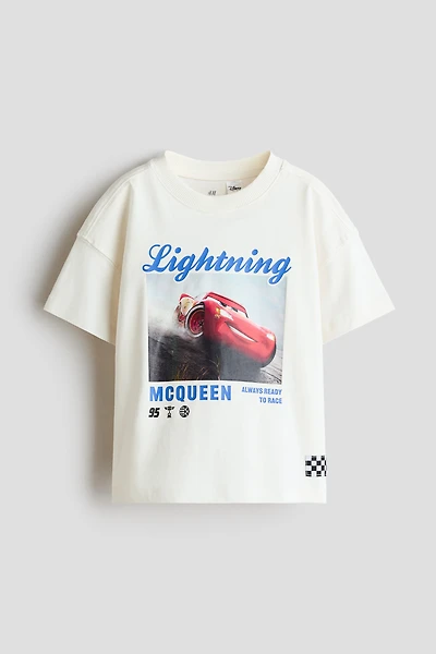 Oversized T-Shirt with Printed Motif