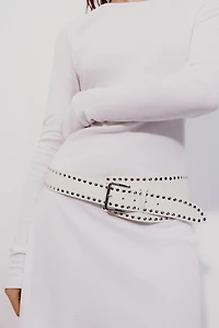 Ceinture asymétrique cloutée