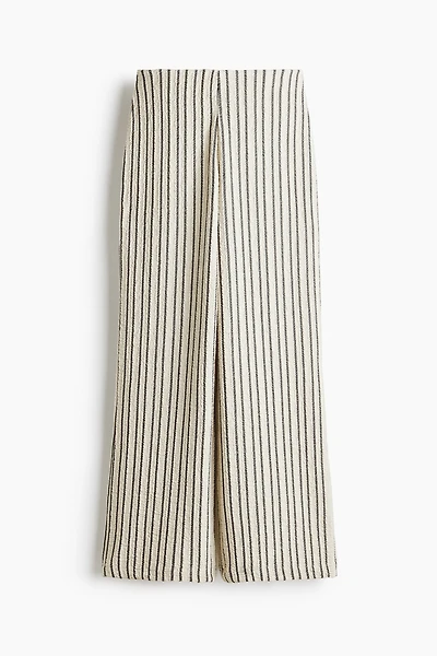 Pantalon large à effet froissé