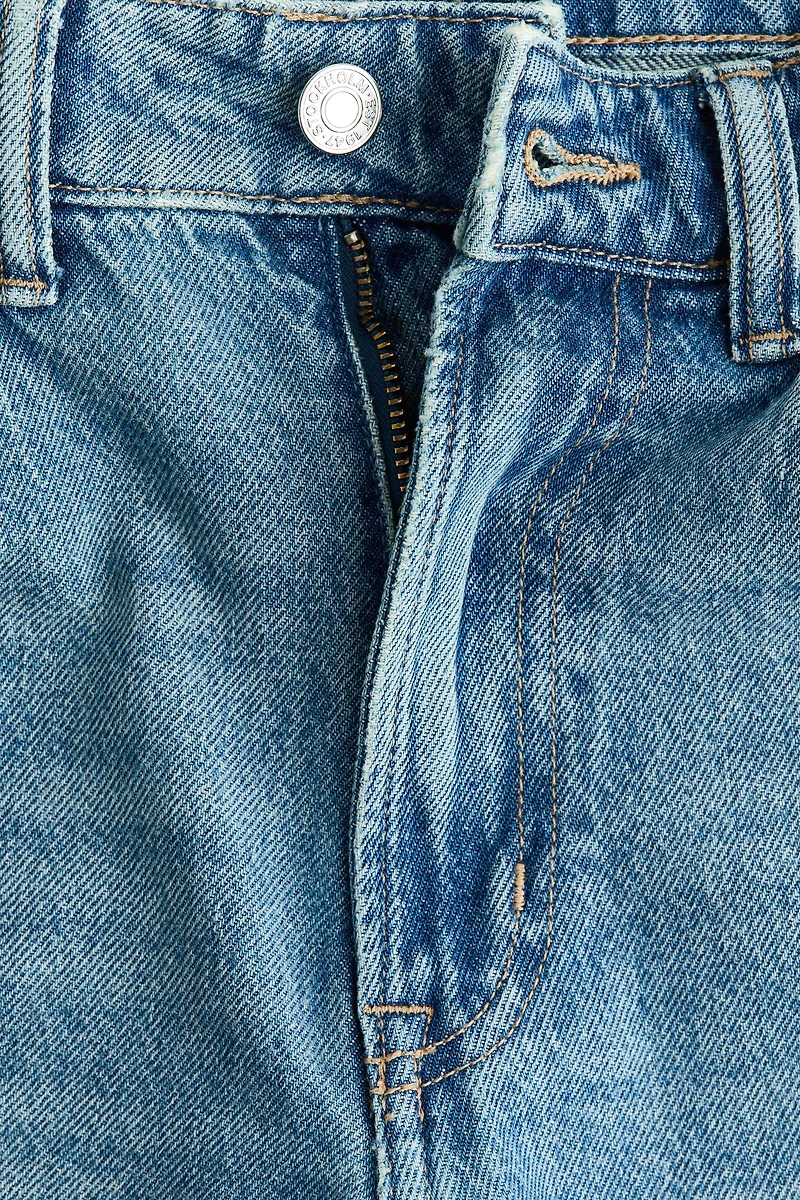 Barrel Regular Waist Ankle Jeans
