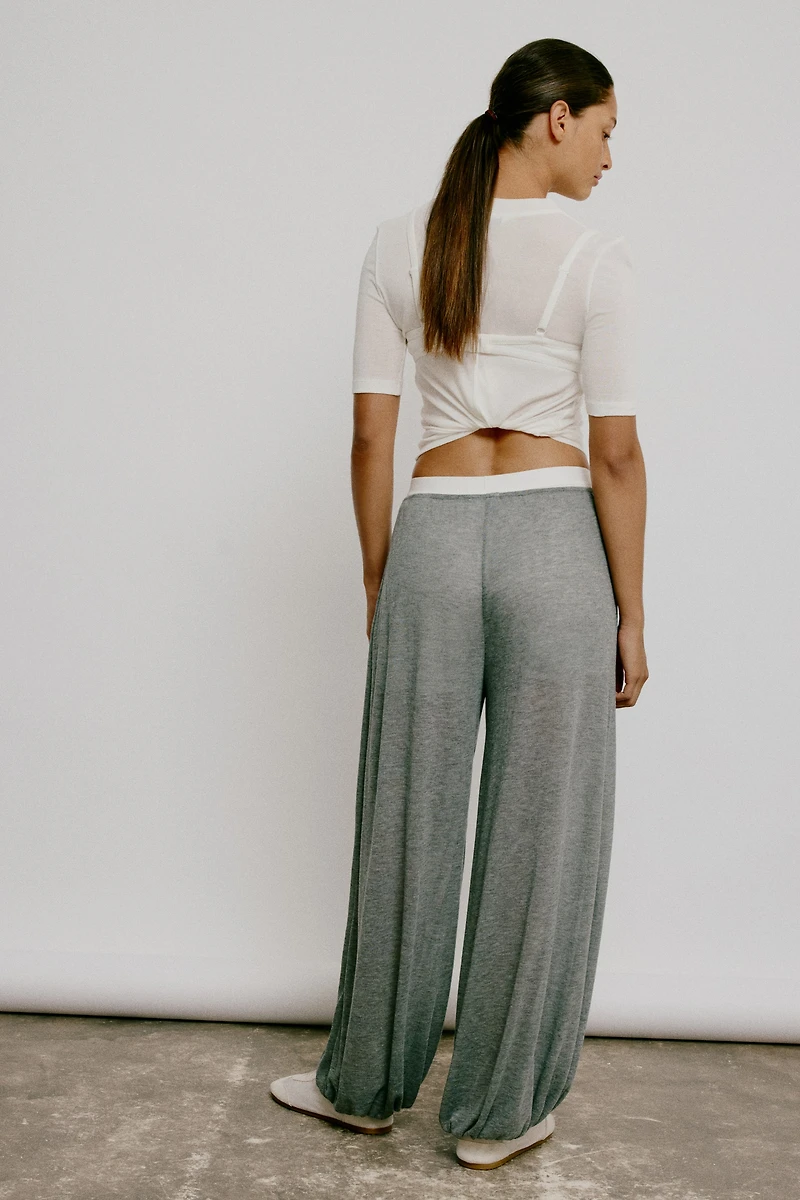 Pantalon ballon en tricot