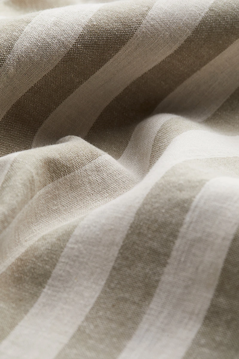 Serviette de bain en lin mélangé