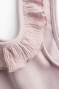 Ruffle-Trimmed Tank Top