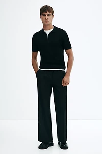 Slim-Fit Half-Zip Polo Shirt