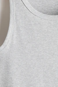 Slim-Fit Ribbed Tank Top