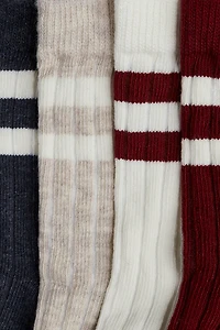 4-Pack Rib-Knit Socks